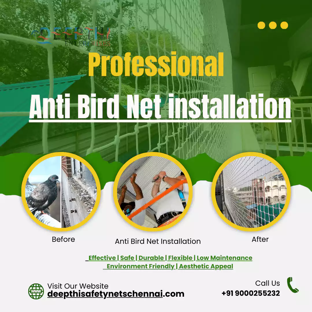 Anti Bird Net Installation