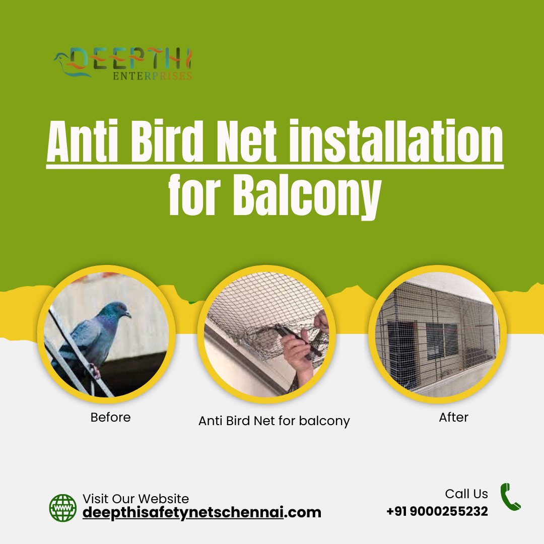 Anti Bird Net Installation